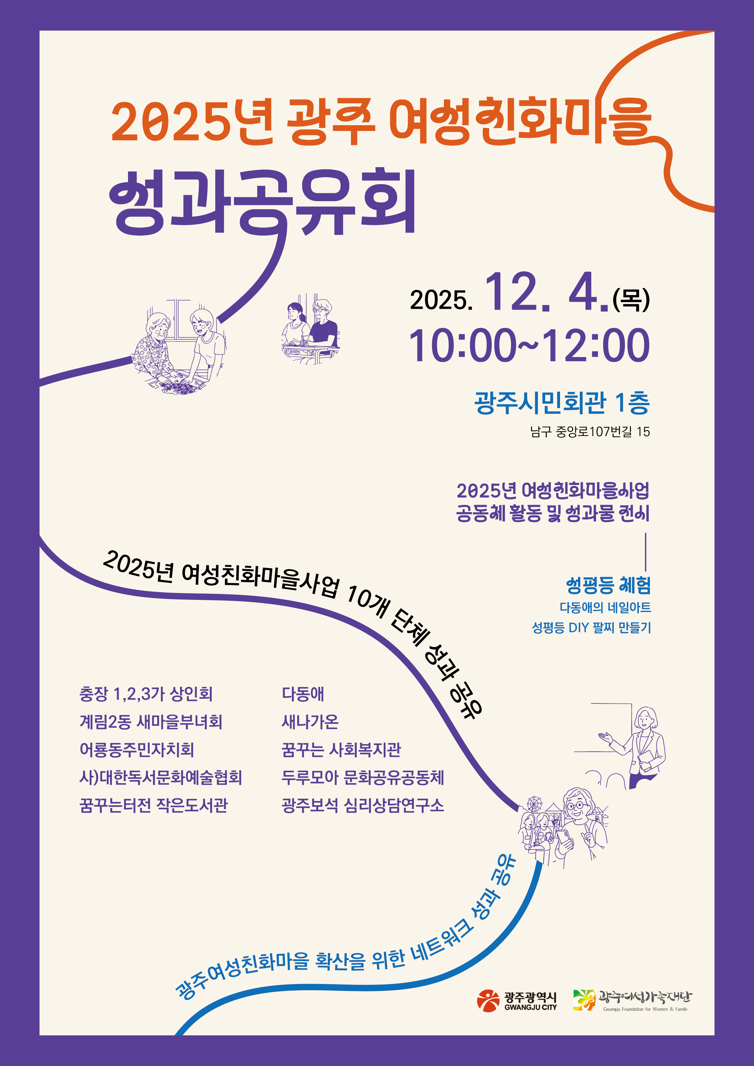 2025 광주여성친화마을 성과공유회 개최