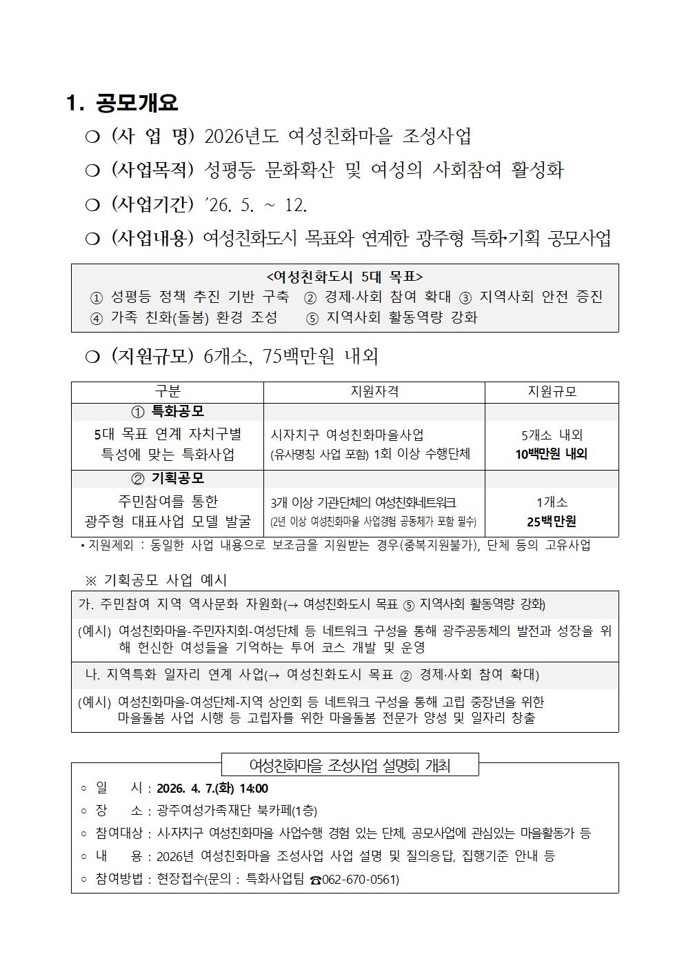 공모사업개요